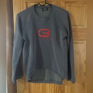 NUX Gray Sweatshirt with Red Logo